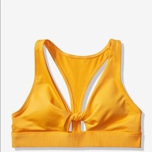 Pink gym and swim sports bra